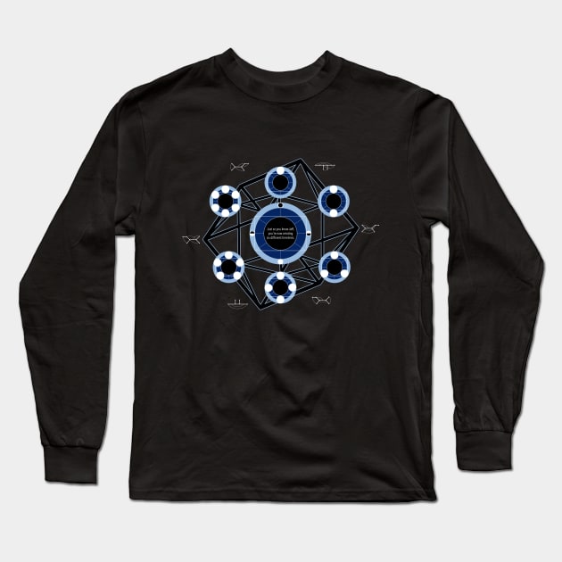 Multiple Timelines Long Sleeve T-Shirt by Mungui